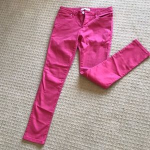 Zara coral straight leg pants/jeans. Dress up or down. Modal cotton super soft